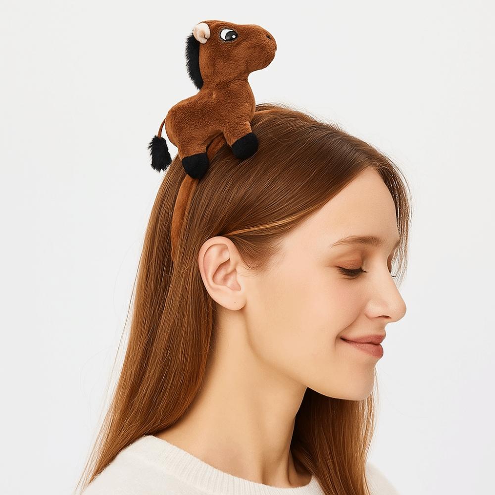 Pony Horse Headband Mascot New Year Headpiece 2026 New Year Headband New Year Dress Up
