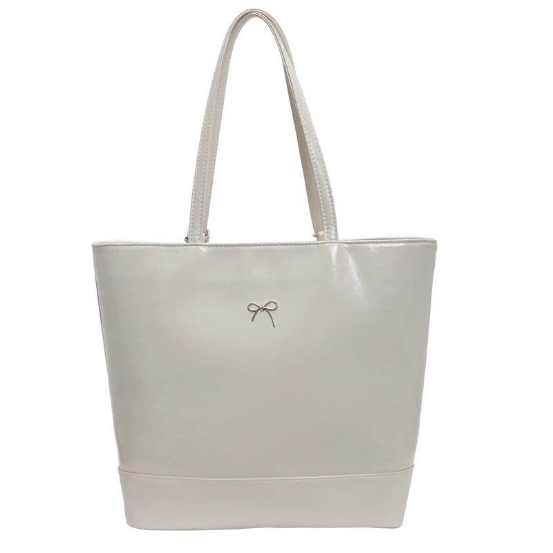 Solid Color Arc PU High Quality Shoulder Bag Zipper Versatile Fashion Bag Soft Simple Fashion Feminine Crossbody Bag