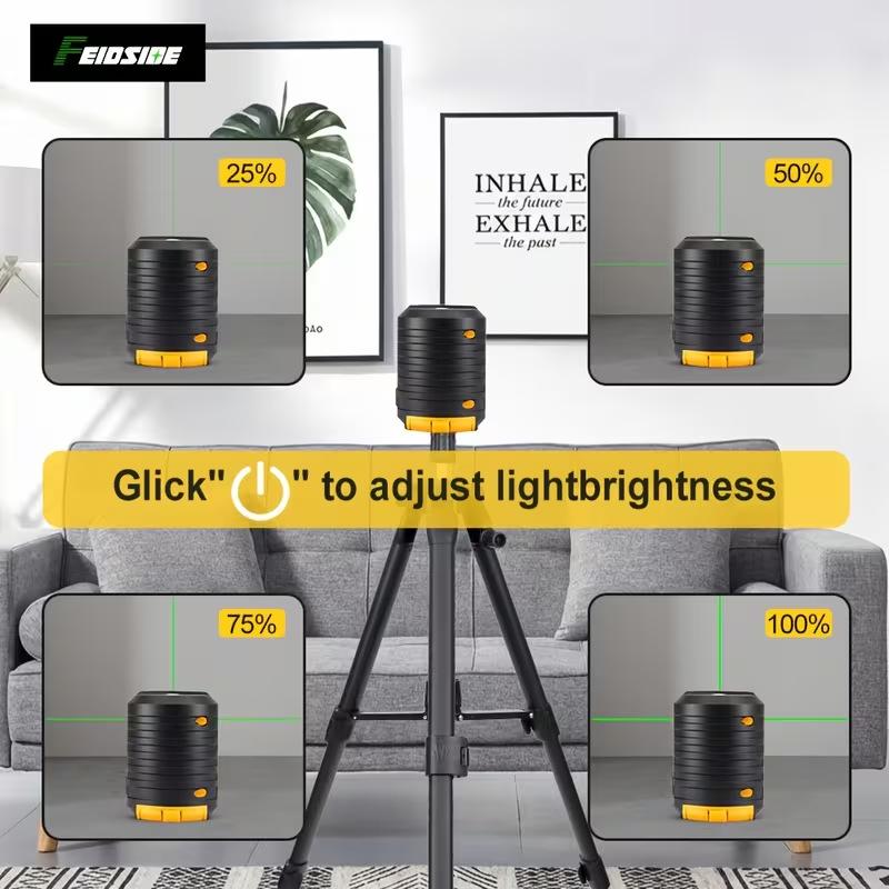 Auto-Leveling Laser Level with Adjustable Brightness