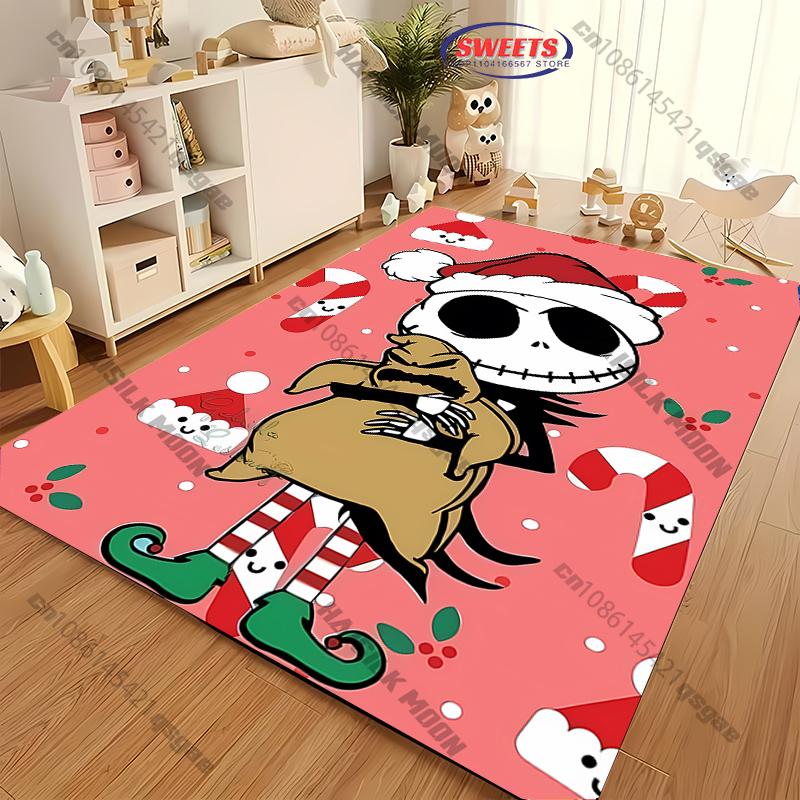 1PC The Nightmare Before Christmas Theme Carpet LivingRoom Bedroom Sofa Large Decor Mat Christmas Halloween Top 10 Holiday Gifts
