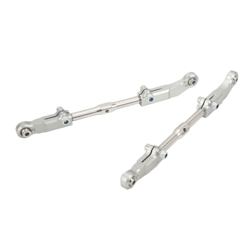 2pcs RC Rear Upper Suspension Pull Rod Aluminum Alloy Silver Accessories for Corally Kronos 6S 1 8 RC Car