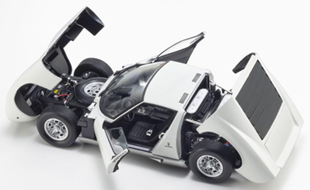 Kyosho Original 1/18 Scale Lamborghini Miura P400 (White) Finished Product KS08314W