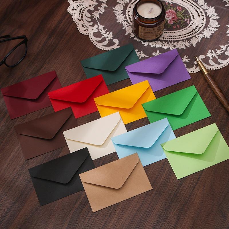 Vintage Mini Kraft Paper Business Gift Card Envelopes