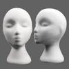 Female Styling Flocking Foam Head Mold Wig Holder DIY Headwear Display Model