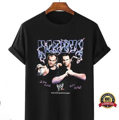T-shirt Noir Unisexe Hardy Boyz Jeff Hardy Matt Hardy