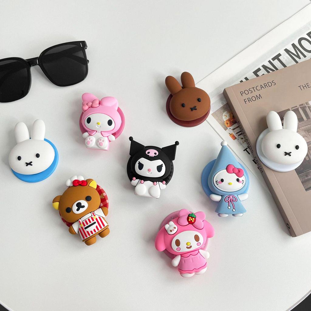 3D Cartoon Kitty MagSafe Phone Holder: Lazy Stand for Watching