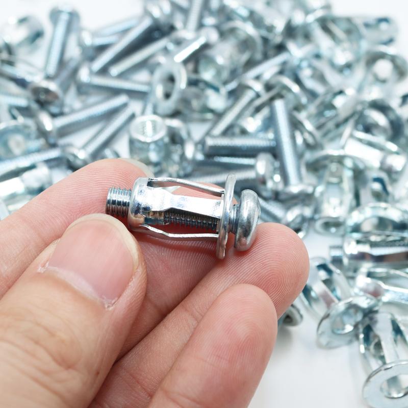 20x Petal Shape Rivet Nut Screw Bolt Expansion Metal Rivetnut Panel for License Wall Curtain Plate Clamp Lock Jack Nuts Screws