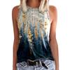 New Summer Flower Floral 3D Printed Tank Top Woman Fashion Oversized Sleeveless O-Neck Vest Streetwear Camisole Women's Clothing