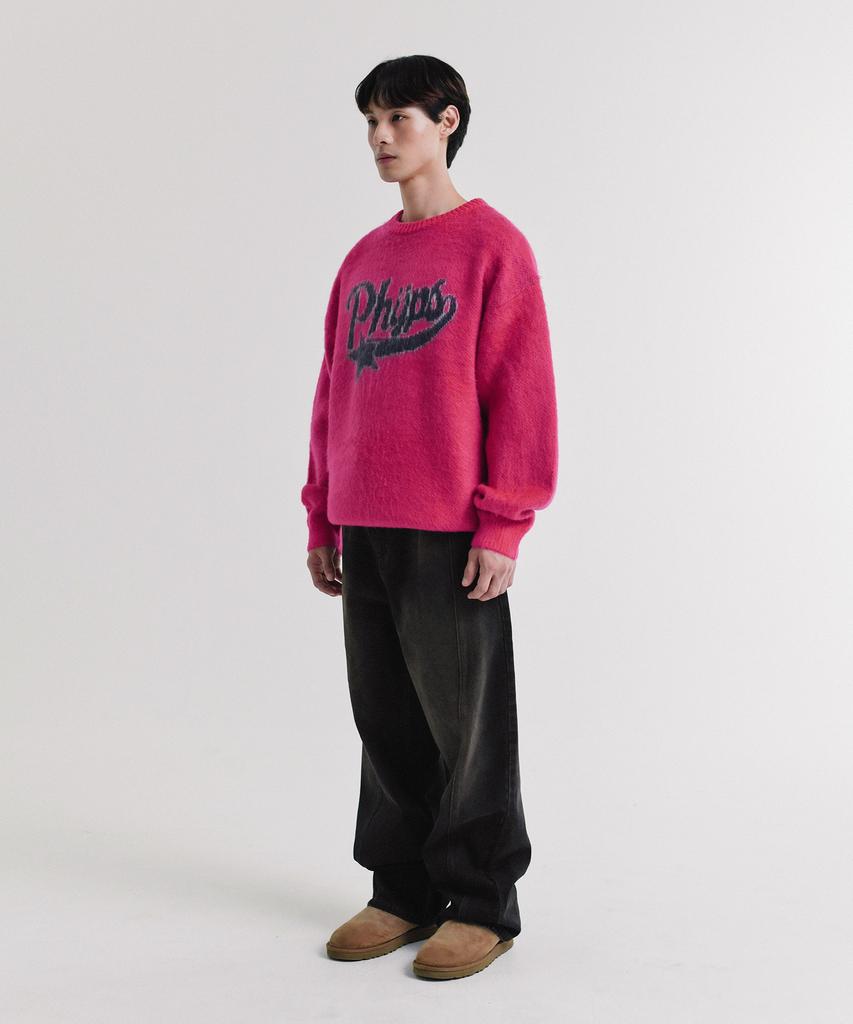 PHYSICAL DEPARTMENT Startail Brushed Knit_Hot Pink
