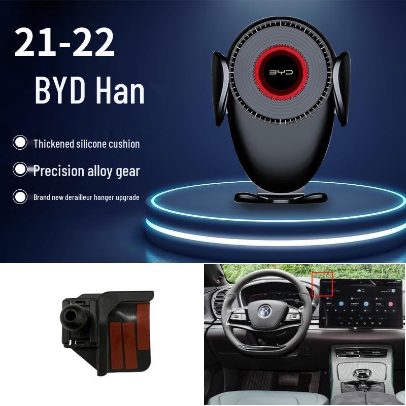 Compatible Gravity Car Phone Holder for BYD S6/S7/Song Pro/Han EV/Qin Navigation Systems