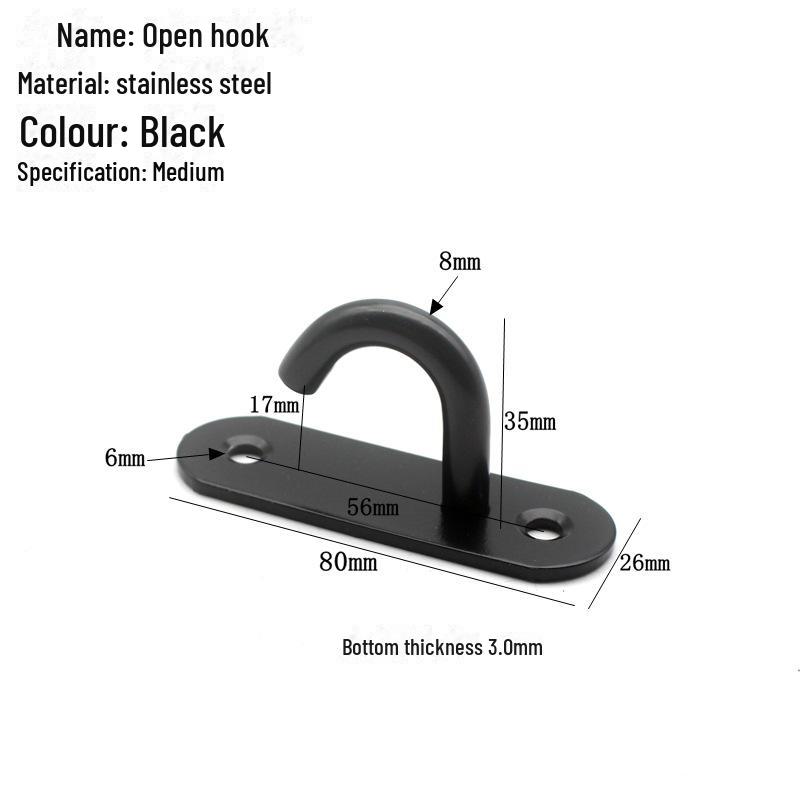 Pogrubiony Stal Nierdzewna Pierścień do Ciągnięcia Wentylatora Sufitowego Hak Owalny do Worków z Piaskiem i Ekranów Projekcyjnych