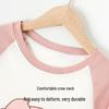 Girls' Antibacterial Cotton Short Sleeve Summer Pajama & Home Wear Set