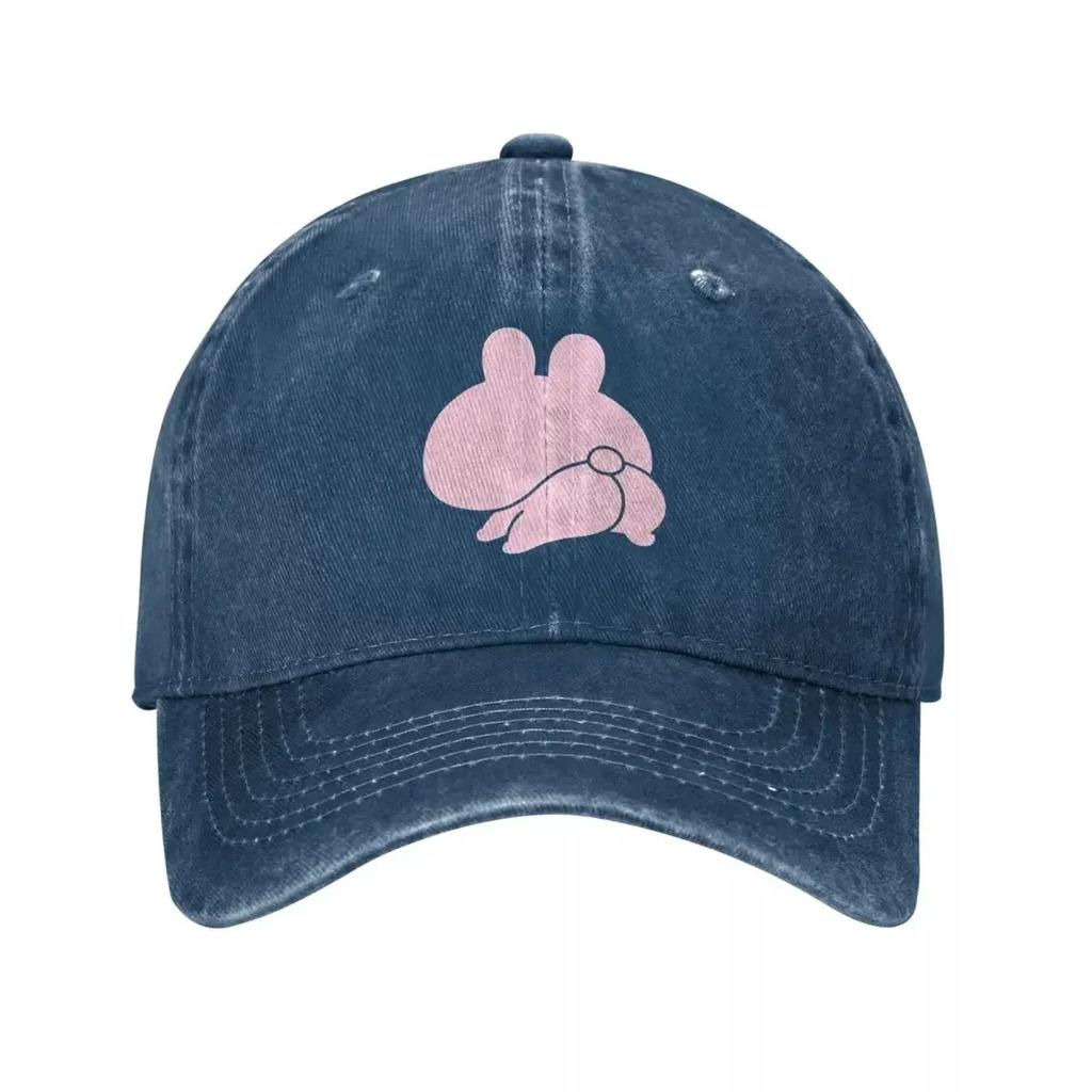 Vintage Butt Appeal Asamimichaan Baseball Caps Distressed Denim Washed Snapback Cap Cute Asamimi Unstructured Soft Caps Hat
