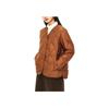 Anta Casual Sports Warm V-Neck Down Jacket Women outerwear Dark-Coffee 162447935-1