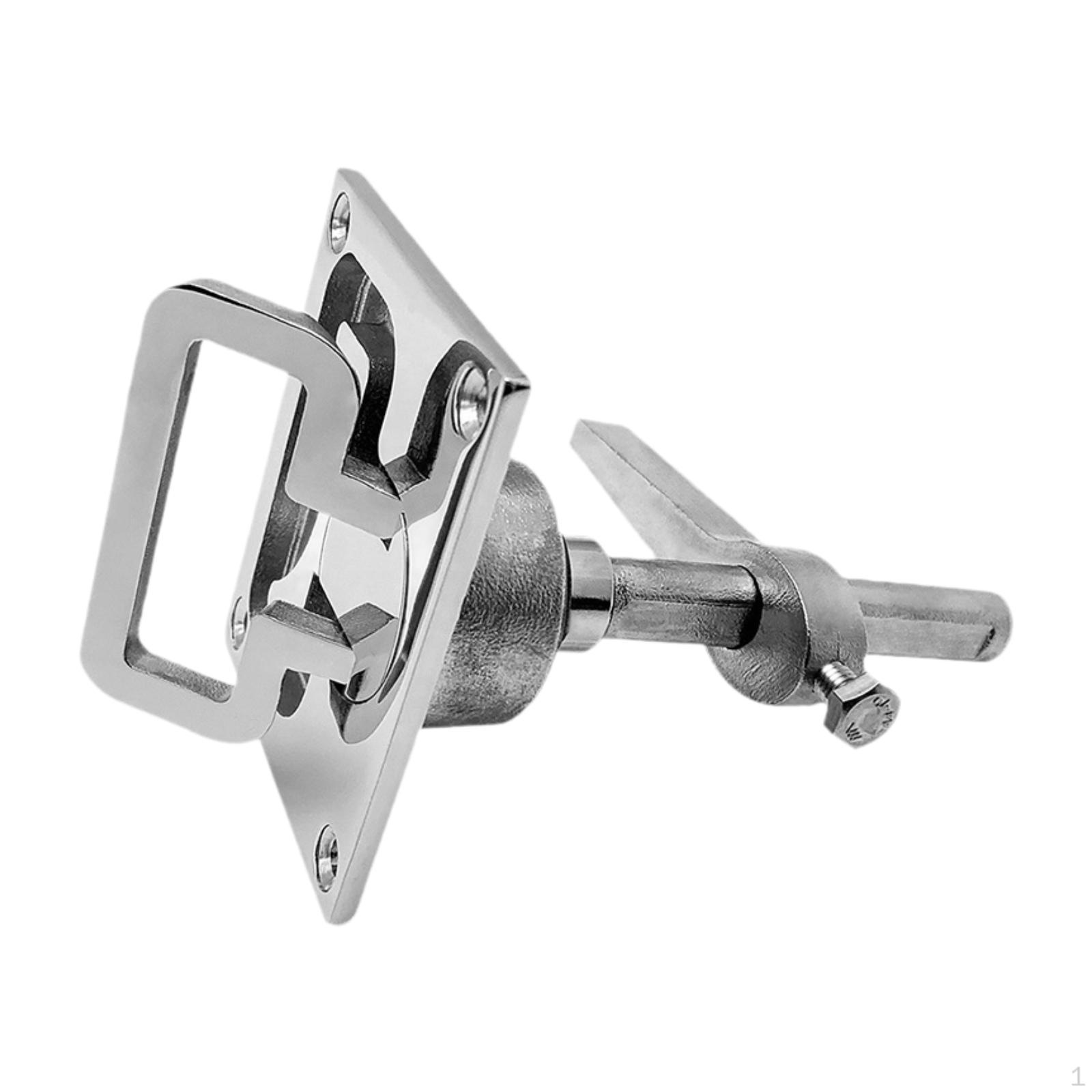 Boat Floor Lock Marine Locking Buckle Back Plate, Lift Handle Accessory Hatch