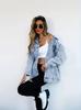 Women's Harajuku European Style Ripped Denim Jacket - Autumn/Winter