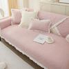 Nordic Cotton Sofa Towel with Edge Pets Kids Anti-slip Thicken Sofa Mat Cover Removable Couch Slipcover Blanket for Living Room