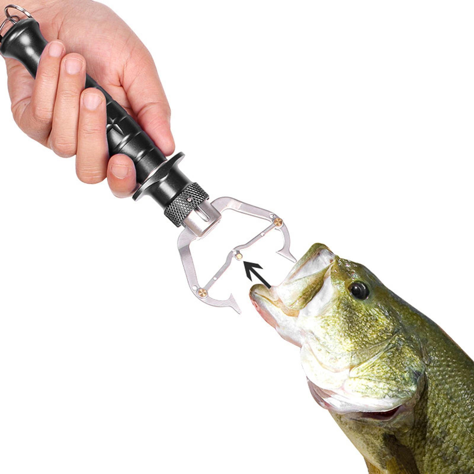 

Держатель для захвата рыбы, прочный, портативный, из нержавеющей стали, рыболовные принадлежности, захват для губ чёрный