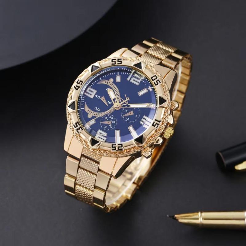 Men's Watch Men's Watch Steel Belt Casual Business Large Dial Quartz Watch Watch