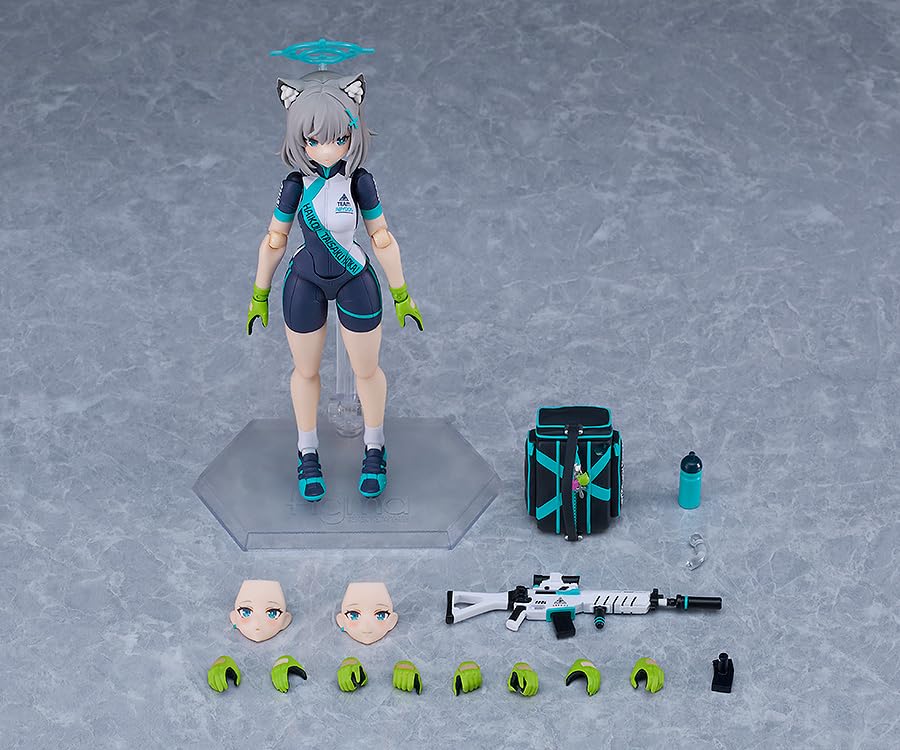 Figma Blue Archive Sand Wolf Shiroko Kunststoff Bemalt Bewegliche Figur [Reitend] Non-Maßstab