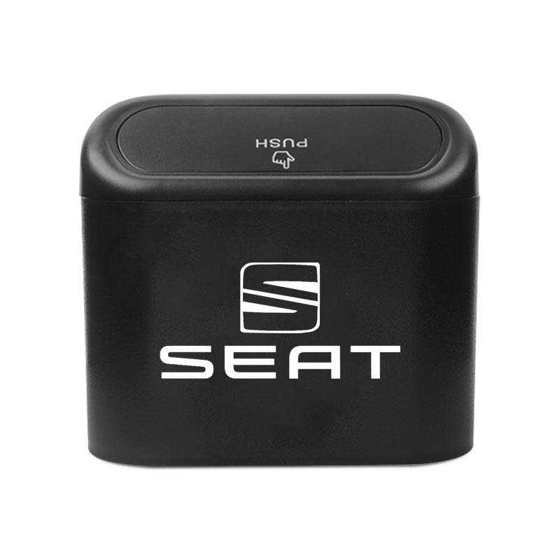 

Car Trash Can Storage Box Vehicle Multifunctional Garbage Dust Case for Seat Leon FR Altea Ibiza Toledo Cordoba Arona Ateca Alhambra MK3 чёрный