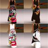 2023 European & American Sleeveless V-neck Retro Print Women's Long Dress