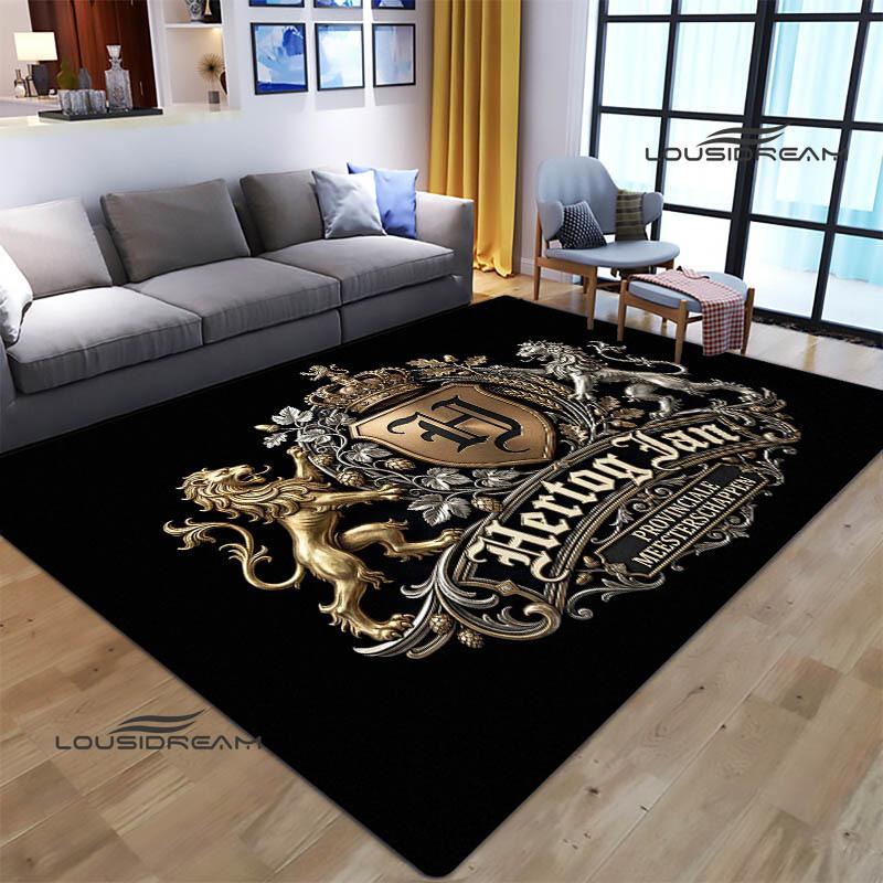 Hertog jan LOGO Teppich Wohnzimmer Schlafzimmer rutschfeste Teppiche Yogamatte Outdoor-Teppich Kawaii-Teppich Läufer Geburtstagsgeschenk