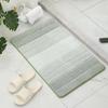Gradient Color Bathroom Rug Quick Dry Absorbent Floor Mat Anti-Slip