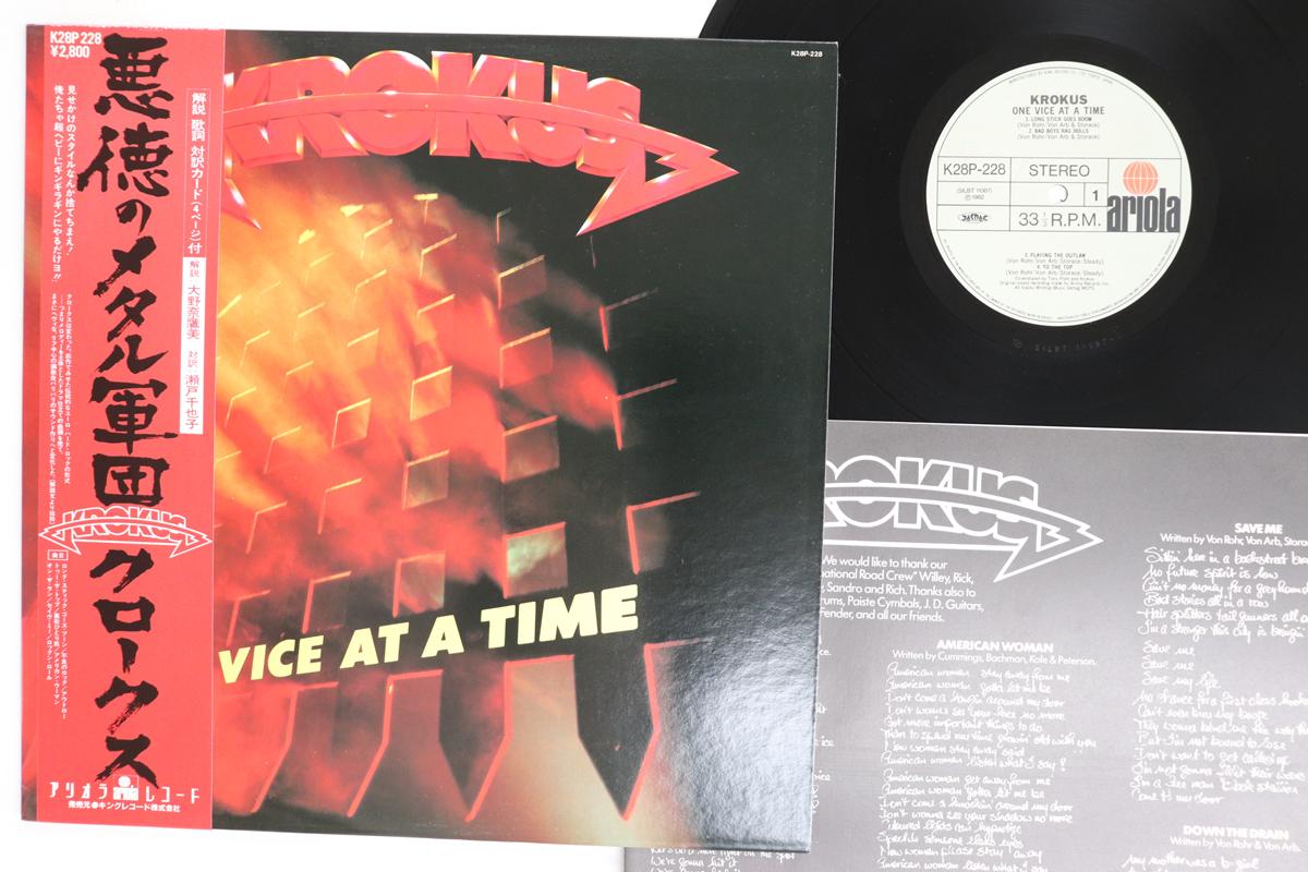 

LP Record KROKUS One Vice At A Time K28P228 ARIOLA 1982 Japan Obi Rock Used