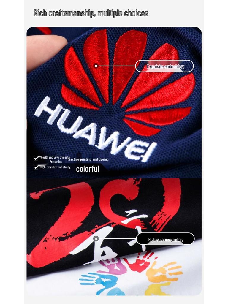 Unisex Summer Breathable Short Sleeve Polo Shirt with Turn-Down Collar for Corporate Group Customization