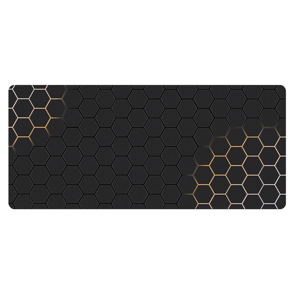 300x700x2mm Large Mouse Pad Honeycomb Pattern Anti-skid Rubber Desktop Mat