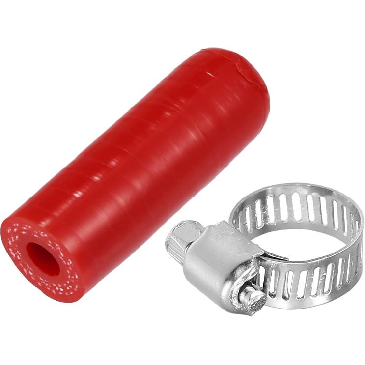 Reinforced Silicone Coolant Cap Kit, 0.71" ID Turbo Bypass Valve Cap Universal for Car Vacuum Throttle Body Water Port Fix Leak High Temperature