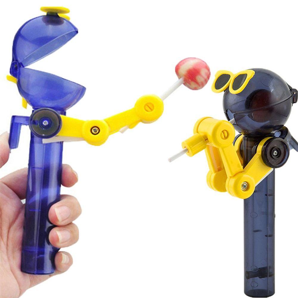 Novelty Candy Dustproof Storage Robot Shape Lollipop Holder Gifts Lollipop Candy Storage  Children