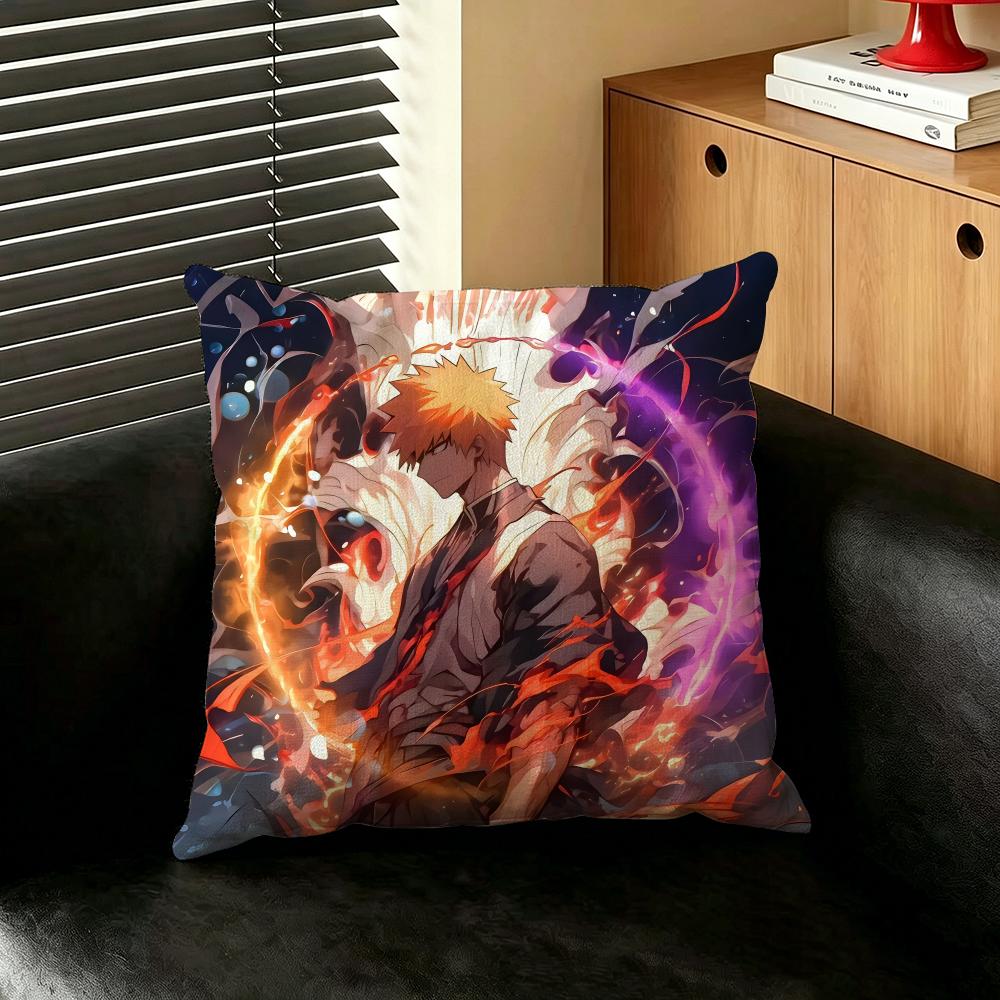 Anime BBLEACH Cushion Cover Creative Pillowcases for Interior Decoration Office Living Room Home Car Hot