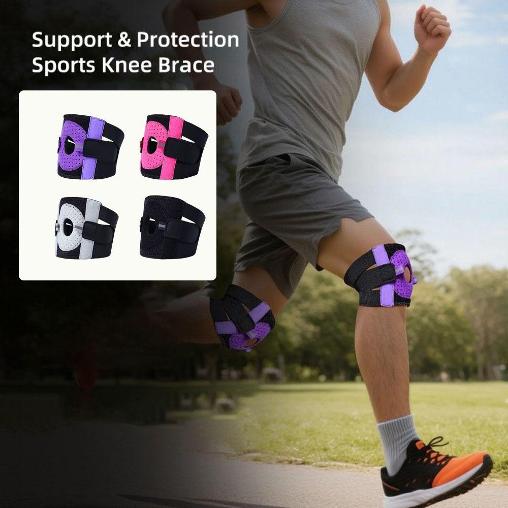 Breathable Patellar Tendon Support Elastic Knee Pad Fitness Gear Sports Knee Brace  Cycling
