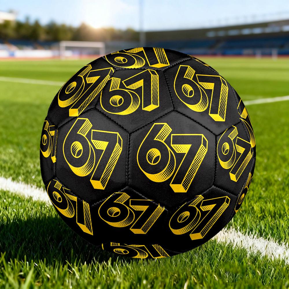 1pc Golden Number Size 5 Soccer Ball Professional Match Training Football Indoor &Outdoor Sports Ball Lightweight Durable c65151