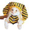 Funny Dog Costumes Egyptian Pet Costume Accessory Party Outfits Adjustable Hat Bandana Photo Props for Small Medium Breeds Cat