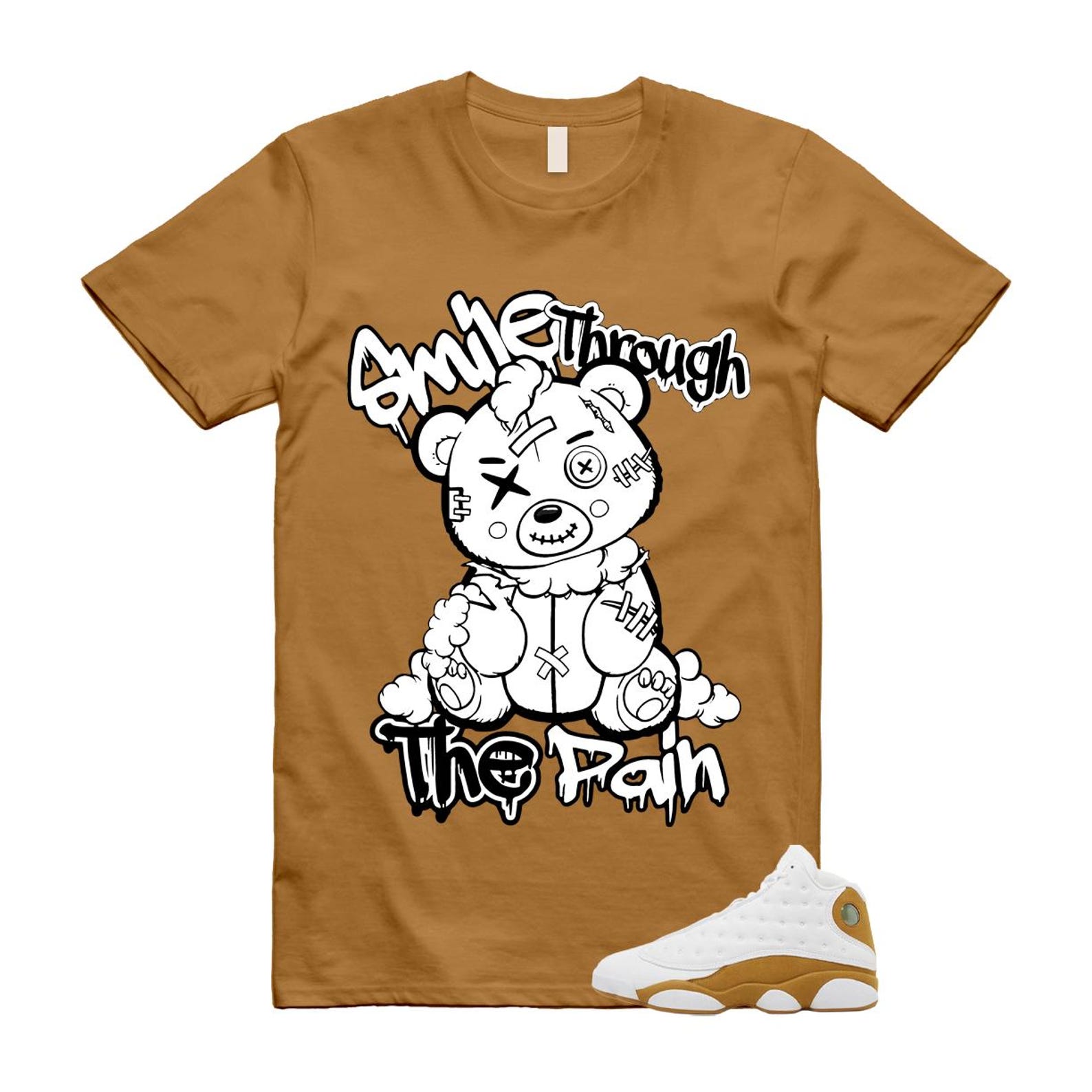 13 Wheat White T Shirt Match SMILE2 M