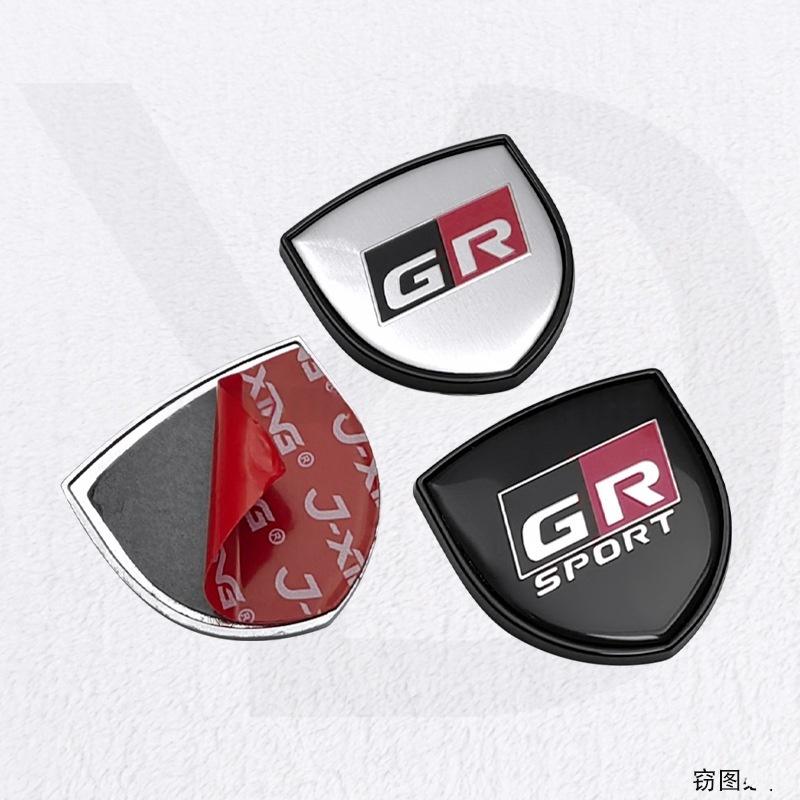 1Pc 3D Metal Emblem Car Body Window Badge Sticker Decal For G/R Sport Gazoo Racing Yaris 86 Corolla Hilux G/R Accessories