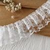 4.5cm Wide(5M/roll) White Black Lace Fabric Trim Webbing Decoration Lovely Gift Packing Polyester DIY Sewing Material Accessories