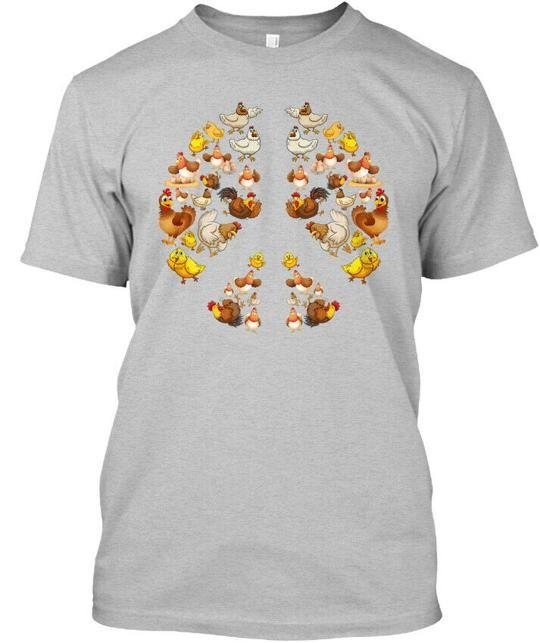 Футболка Chicken-peace Сделано в США Размеры от S до 5XL XL