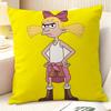 Federa per Cuscino Cartone Animato Anime H-Hey Arnolds 2 Lino Naturale Tessuto Biologico Stampa Double-Sided Divano Decorazione Casa Regalo Federa per Cuscino