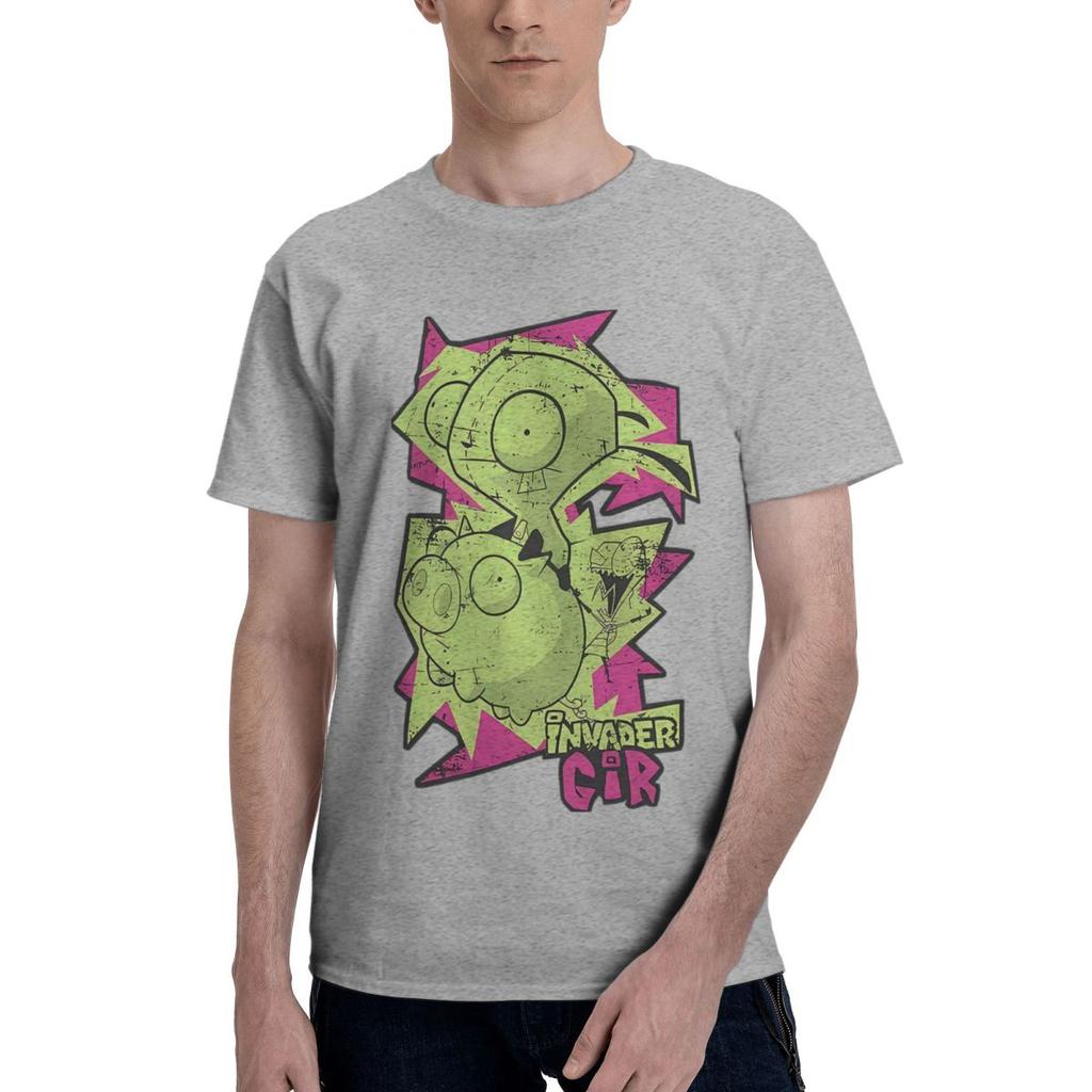 Gir Eindringling von Invader Zim 100% Baumwolle Lässig Atmungsaktiv Bequem Vintage High-End Herrenbekleidung Lustige Geschenke