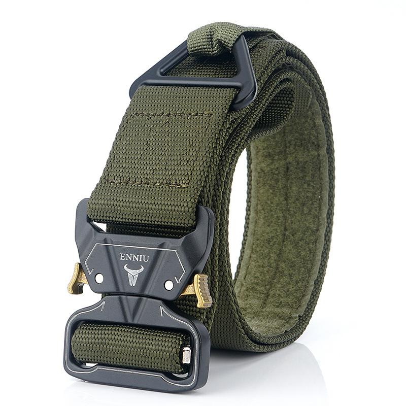 Alloy Buckle, Outdoor Tactical Belt, Men's Training Belt, Rescue Drop Safety Nylon Outer Belt
