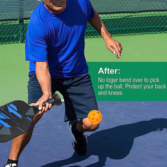 Universal Pickleball Ball Picker Easy Retrieval Super Suction Reusable Pickleball Racket Attachment Ball Picker Accessories