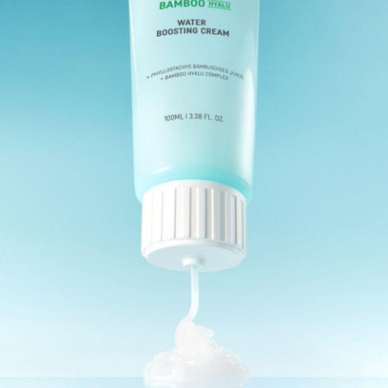 BRING GREEN Bamboo Hyalu Moisture Boosting Cream 100ml X 2 Set Deep Hydration Hyaluronic Acid Moisturizer K-Beauty Skincare