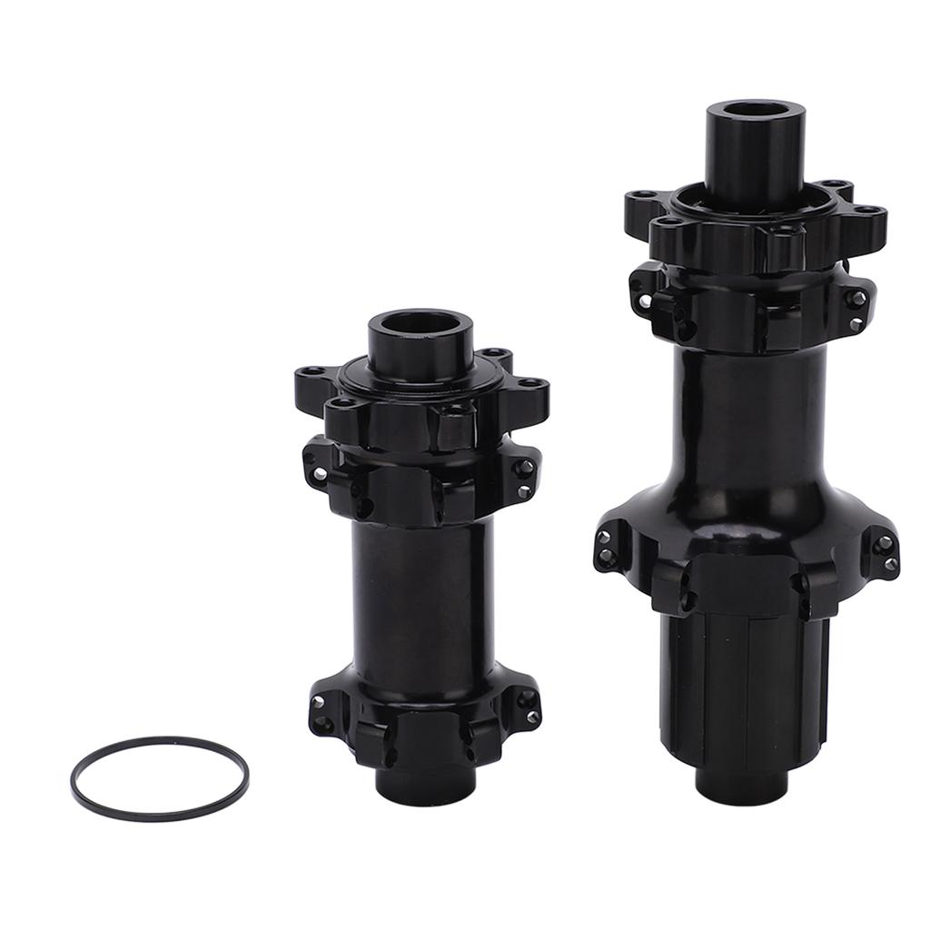 Mountain Bike Hub 24 Hole Brake Wheel Hub Folding Bike Barrel Shaft Aluminum Alloy Straight Pull for 6 Bolts Disc Brake