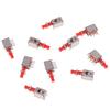 10Pcs Directly Key Switch A03 Ps-22F03 6Pins Self-Locking Power Switches Red