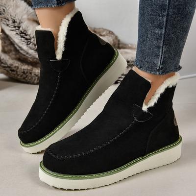 Fashion Women Snow Boots Winter 2024 Fashion Casual Warm Shoes for Women Slip On Lady Comfort Female Ankle Boot Footwear Botas De Mujer
