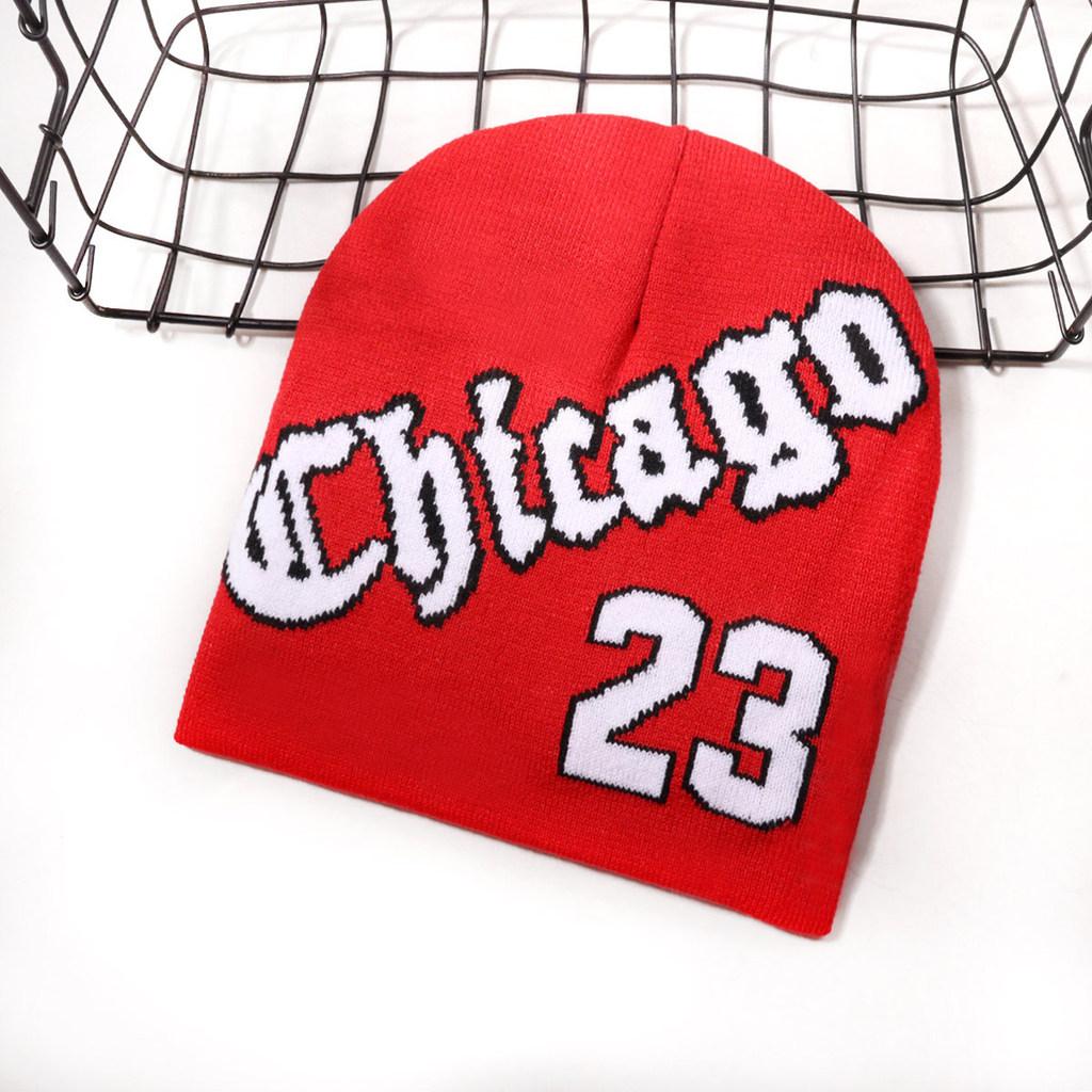 

Knitted Hat For Men Women Winter Warmth Street Fashion Letter Beanie червоний